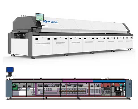 浩寶半導體芯片回流焊接爐